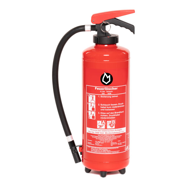 6 ltr. Schaum-Auflade-Feuerlöscher (fluorfrei)